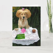 マディのガーデン誕生日パーティー2 サンキューカード (正面)