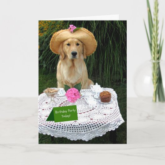 マディのガーデン誕生日パーティー2 サンキューカード (正面)