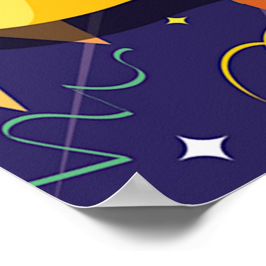 マディカラフルグラがマスク ポスター (角)