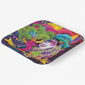 マディカラフルグラ仮面ポスター ペーパープレート (傾斜あり)