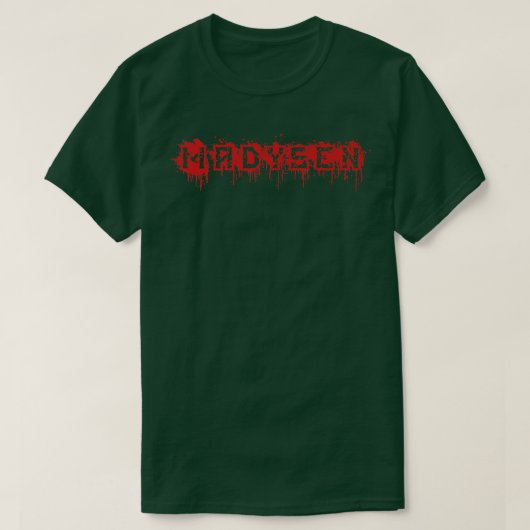 マディセン名ハロウィーンの衣装パーソナライズされた Tシャツ (デザイン正面)