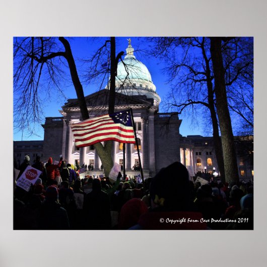 マディソンが法案を殺すことに抗議 ポスター (正面)