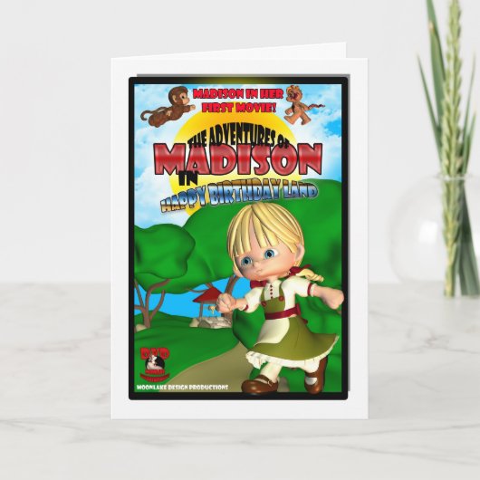 マディソンのバースデー・カードDVD箱のからかい カード (正面)