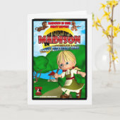 マディソンのバースデー・カードDVD箱のからかい カード (黄色い花)