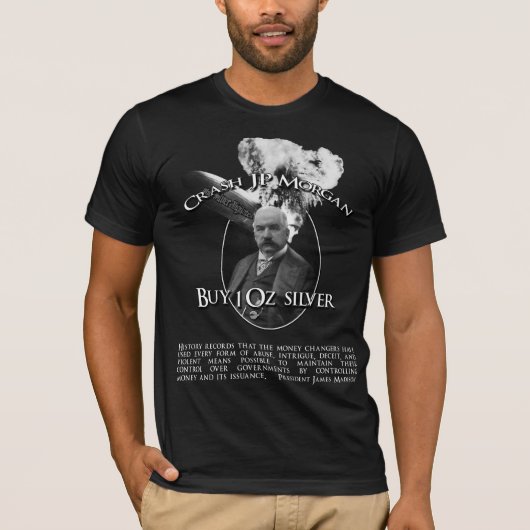 マディソンの引用文の衝突JPモーガン Tシャツ (正面)