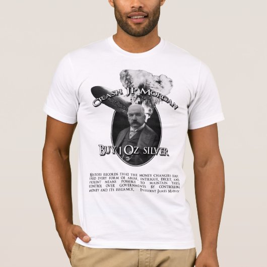 マディソンの引用文の衝突JPモーガン Tシャツ (正面)