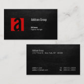 マディソンの黒II 名刺 (正面/裏面)