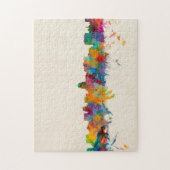 マディソンウィスコンシンのスカイラインの都市景観 ジグソーパズル (縦)