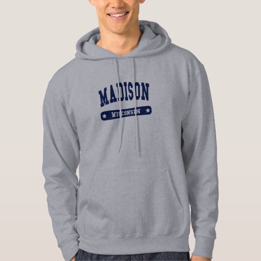 マディソンウィスコンシンカレッジスタイルTシャツ パーカ (正面)