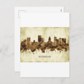 マディソンウィスコンシンシティスケープ シーズンポストカード (正面/裏面)