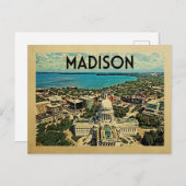 マディソンウィスコンシンポストカードヴィンテージトラベル ポストカード (正面/裏面)