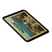 マディソンウィスコンシンヴィンテージトラベル マグネット (右側)