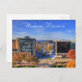 マディソンウィスコンシン写真デジタルアートはがき ポストカード (正面/裏面)
