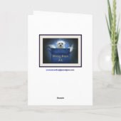 マディソンザブラックラブラドールクリスマスカード シーズンカード (裏面)