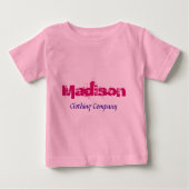 マディソンネームアパレル会社ベビーシャツ ベビーTシャツ (正面)