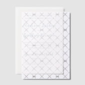 マディソンパウダーブルーエレガントウェディング ベラム紙招待状 (オフセット (招待状))