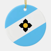 マディソン国旗（ウィスコンシン州） セラミックオーナメント (正面)