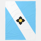 マディソン国旗（ウィスコンシン州） フリースブランケット (正面)