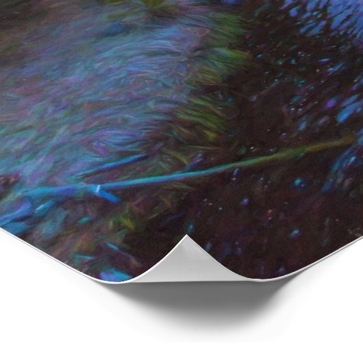 マディソン川の夕日 ポスター (角)