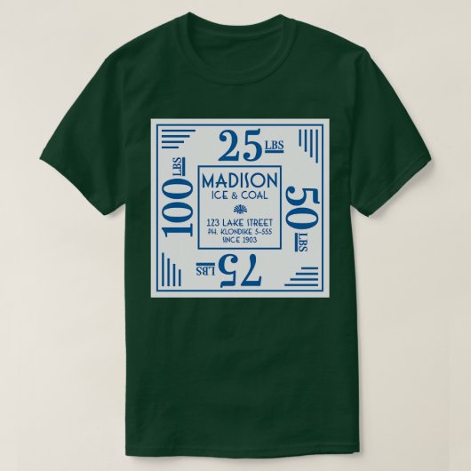 マディソン氷炭 Tシャツ (デザイン正面)