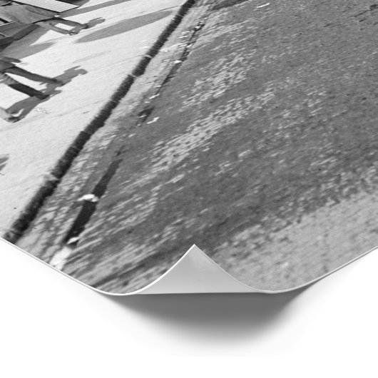 マディソン通り、シカゴ、1900年 ポスター (角)