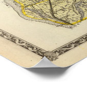 マディソン郡の地図 ポスター (角)