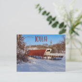 マディソン郡アイオワのカバーブリッジ ポストカード (スタンド正面)