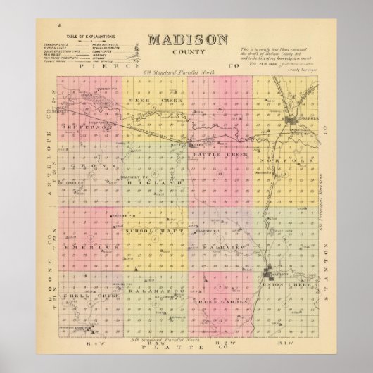 マディソン郡 ポスター (正面)