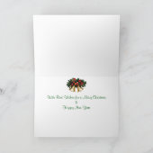 マディソン黒いラブラドールのクリスマスカード シーズンカード (内部)