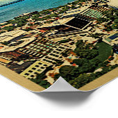 マディソン・ウィスコンシンのポスターヴィンテージ旅行スカイライン ポスター (角)