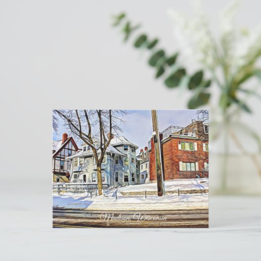 マディソン、ウィスコンシンの郵便はがき ポストカード (スタンド正面)