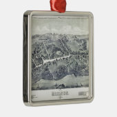 マディソン、コネチカット(1881年)の空中写真 メタルオーナメント (右)