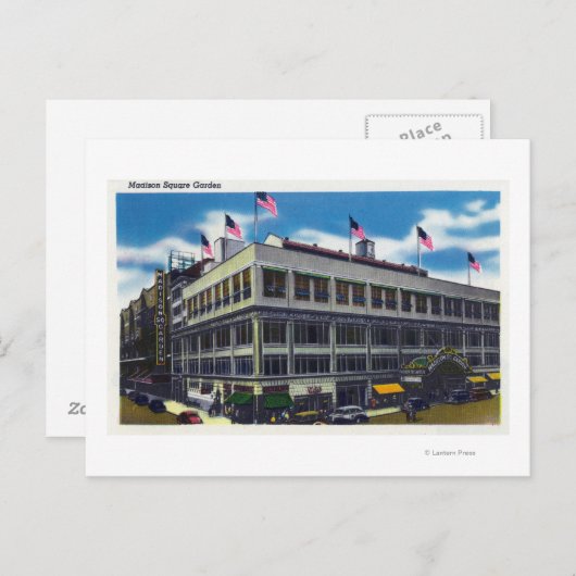 マディソン・スクエア・ガーデンの外観 ポストカード (正面/裏面)