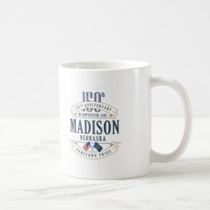 マディソン、ネブラスカ150th記念日のマグ コーヒーマグカップ