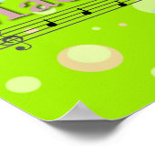 マディソン ミュージカル ネーム ナーサリー ルーム ポスター (角)