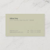 マディソンXIII 名刺 (裏面)