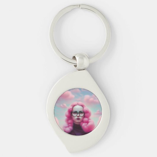 マディーピンクの髪 キーホルダー (正面)