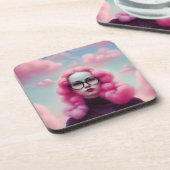 マディーピンクの髪 コースター (左側)