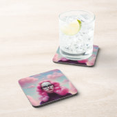 マディーピンクの髪 コースター (右側)