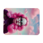 マディーピンクの髪 マグネット (横)