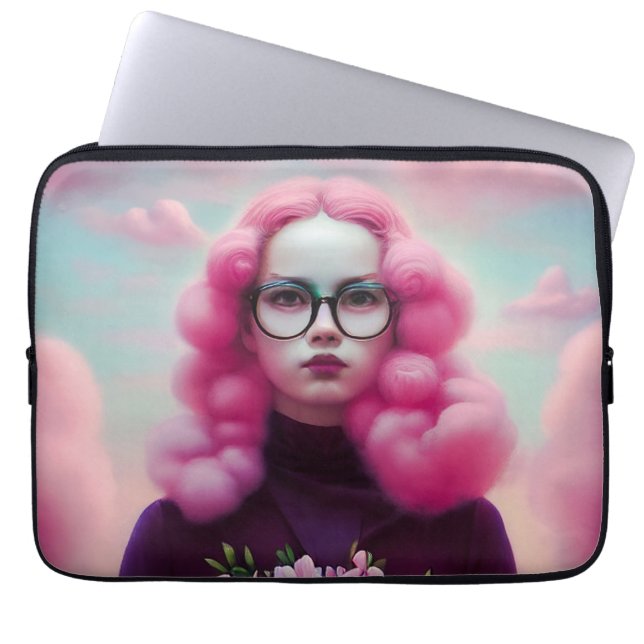 マディーピンクの髪 ラップトップスリーブ (正面)