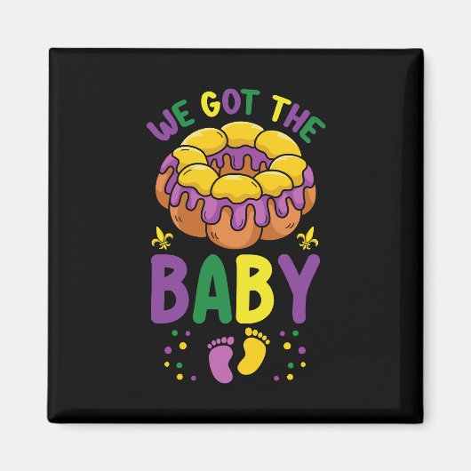 マディ・グラスの赤ちゃん発表！妊娠のお知らせ マグネット (正面)