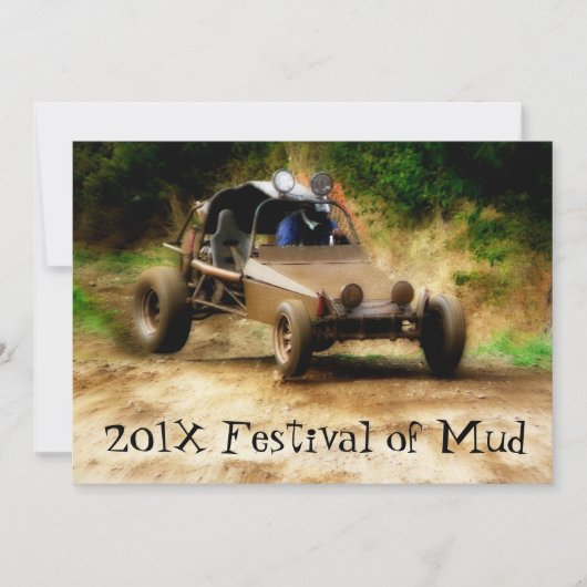 マディ・ムッドフェスト・ダヌバギー 4x4 イベント 招待状 (正面)
