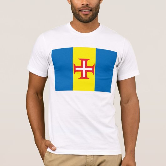 マデイラの島の旗のTシャツ Tシャツ (正面)