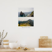 マデイラの風景、旅行写真コラージュ ポスター (キッチン)