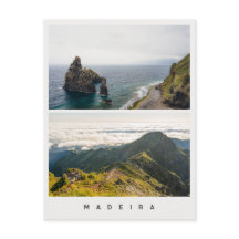 マデイラの風景、旅行写真コラージュ