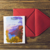 マデイラカラフルポルトガル風景旅行 ポストカード