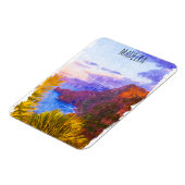 マデイラカラフルポルトガル風景旅行 マグネット (左側)