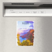 マデイラカラフルポルトガル風景旅行 マグネット (インサイチュ (食洗機))