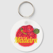 マデイラハイビスカスフラワーアイランドポルトガルお土産 キーホルダー (正面)